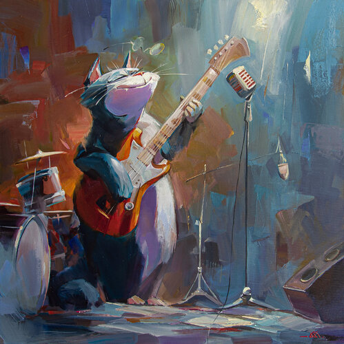 Jazz Ecstasy by Khodakivskyi Vasyl, Painting for Sale on Singulart