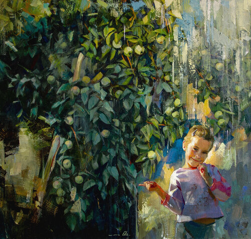 Affectionate summer van Khodakivskyi Vasyl, Schilderij te koop op Singulart
