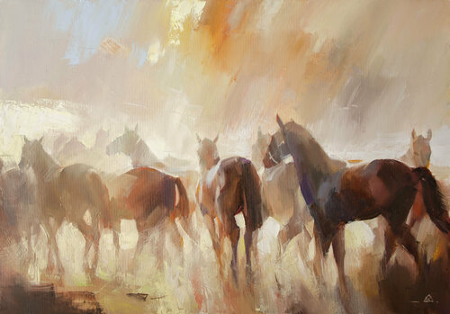 Morning shine par Khodakivskyi Vasyl, Peinture en vente sur Singulart