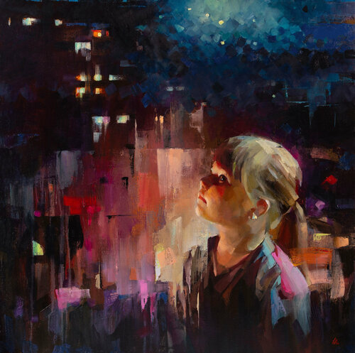 The Big Dipper di Khodakivskyi Vasyl, Pittura in vendita su Singulart