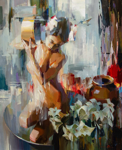 The bather von Khodakivskyi Vasyl, Malerei kaufen auf Singulart