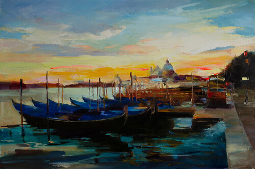 "Evening in Venice" par Khodakivskyi Vasyl, Peinture en vente sur Singulart