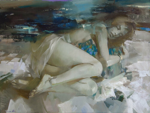 Sweet dreams di Khodakivskyi Vasyl, Pittura in vendita su Singulart