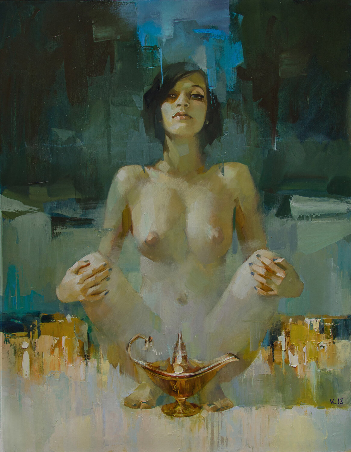 This Cute Gene Khodakivskyi Vasyl Pintura original en venta