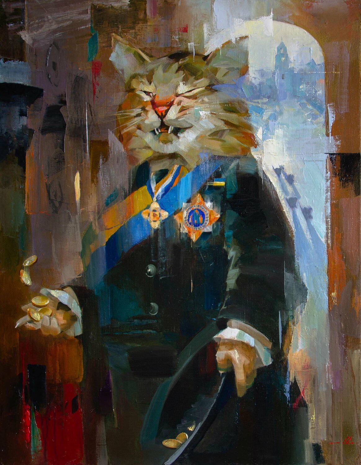 Mr. deputy Khodakivskyi Vasyl Original painting for sale