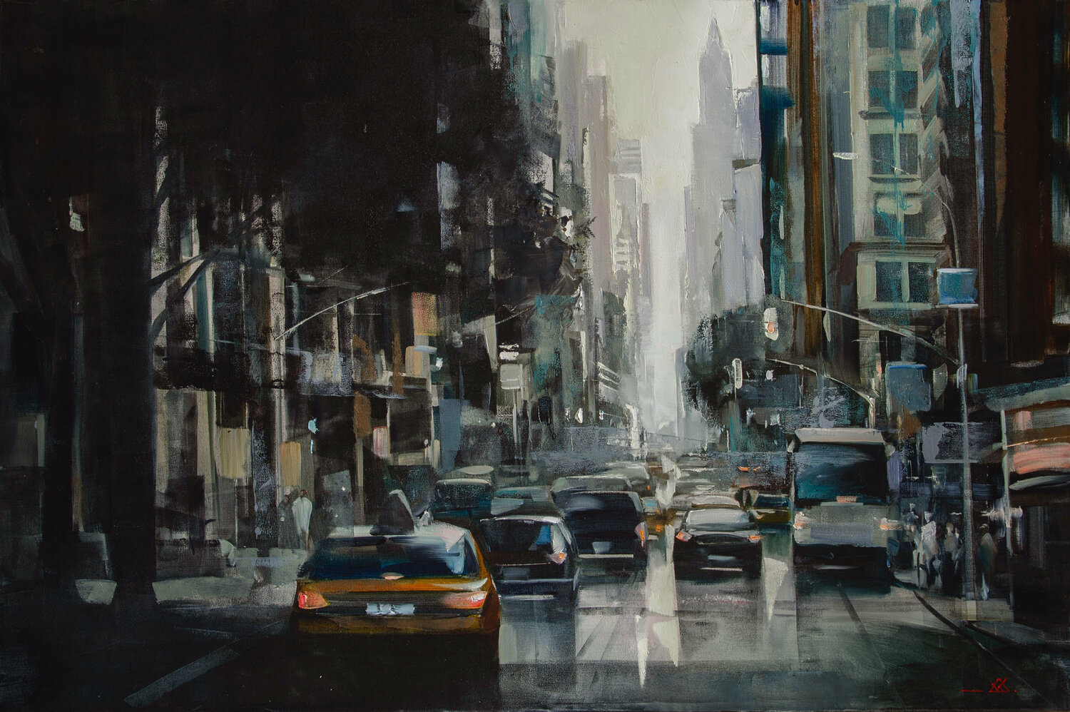 Manhattan Khodakivskyi Vasyl Origineel schilderij te koop