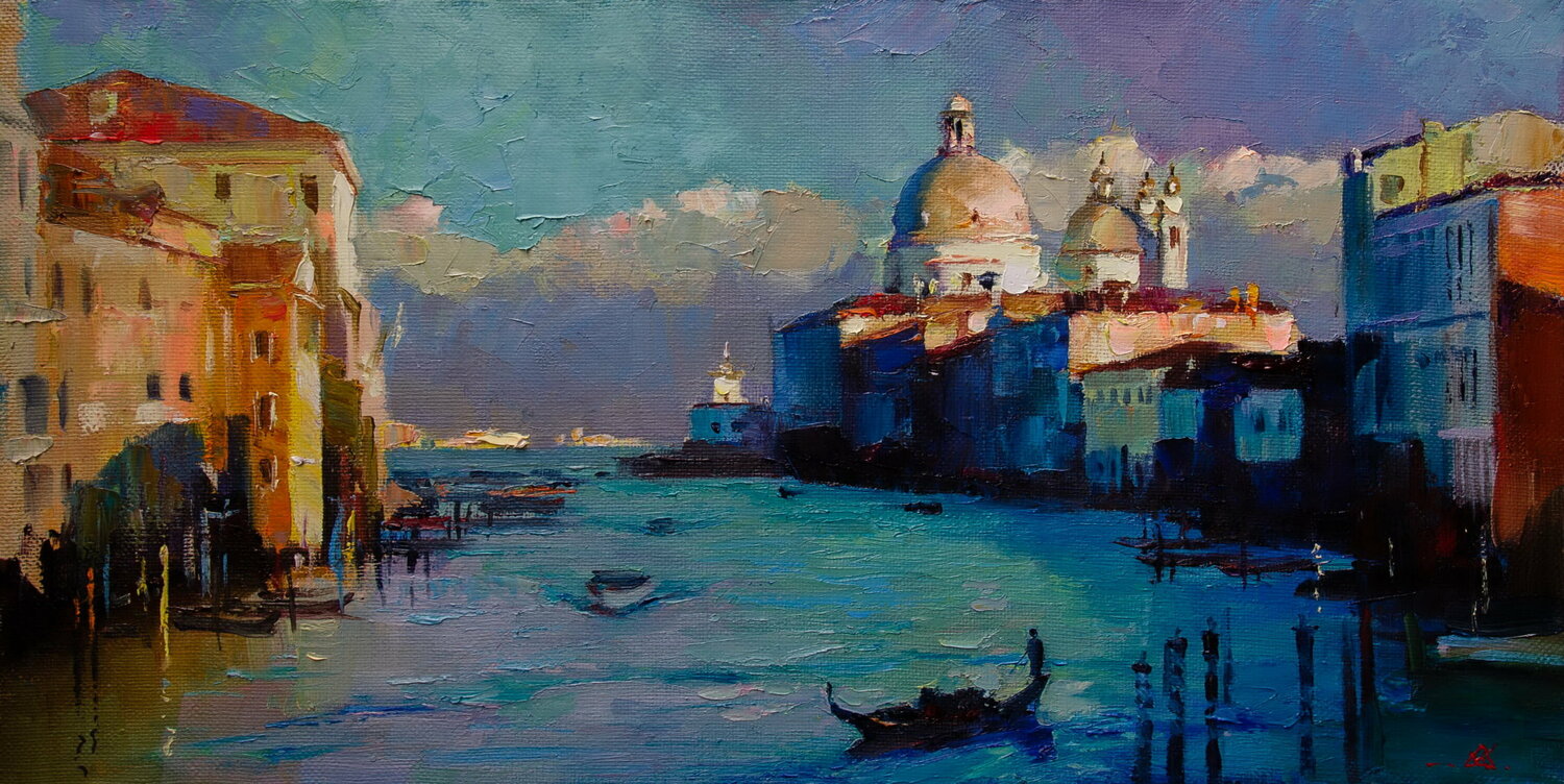 Venetian Canal Khodakivskyi Vasyl Original painting for sale
