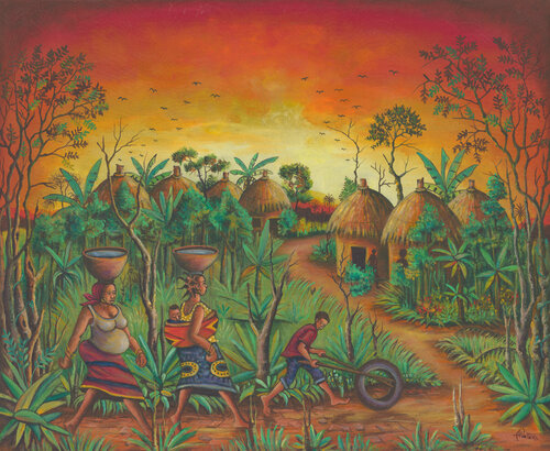 Village - Giclée art print from Africa von Angu Walters, Fotografie kaufen auf Singulart