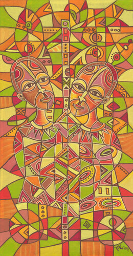 Couple - Giclée art print of a married couple by Angu Walters, Photography for Sale on Singulart