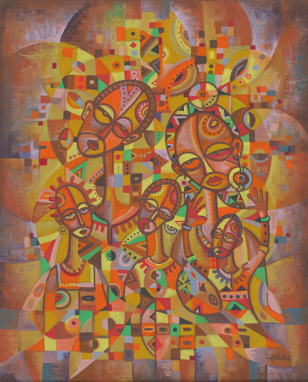 The Happy Family XIX - Giclée art print Angu Walters