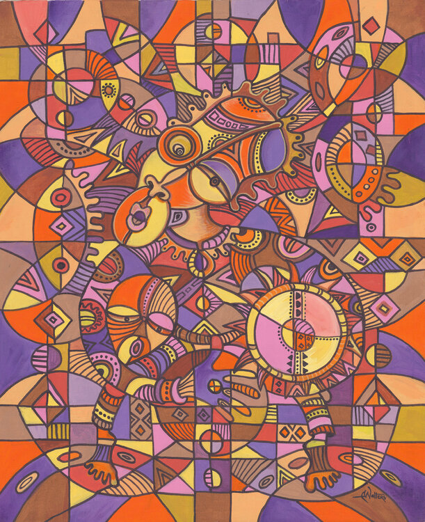 The Drummer XII - Giclée art print Angu Walters