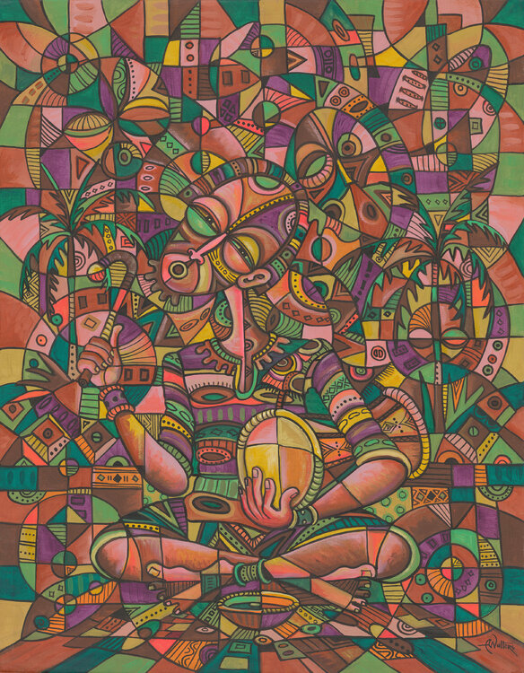The Drummer IV - Giclée art print Angu Walters