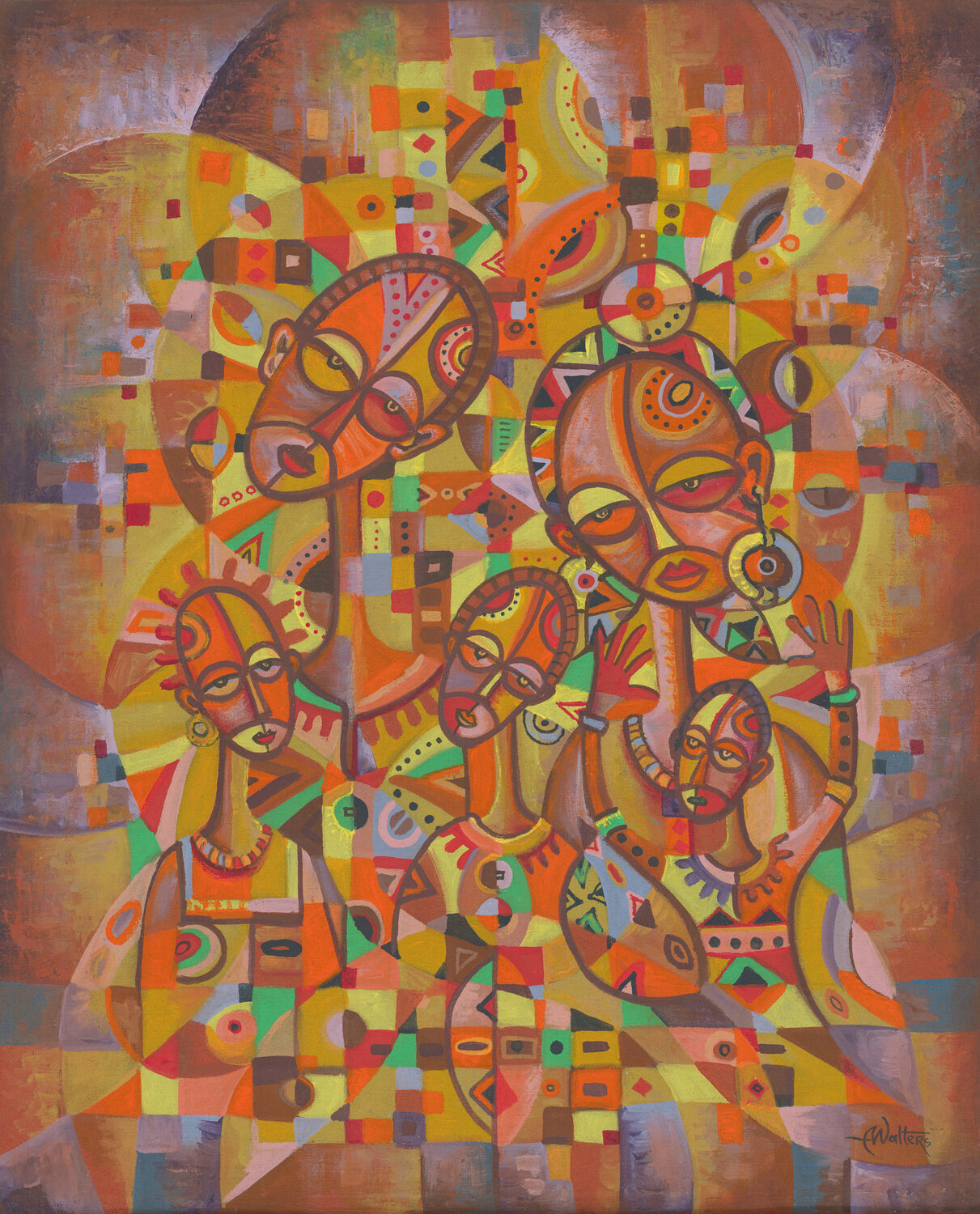 The Happy Family XIX Angu Walters