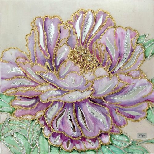 3D Pink Peony von Nataliia Krykun, Malerei kaufen auf Singulart
