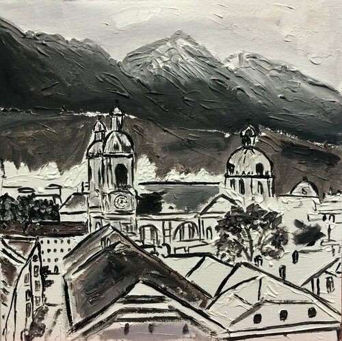 City Innsbruck, Austria von Nataliia Krykun, Malerei kaufen auf Singulart