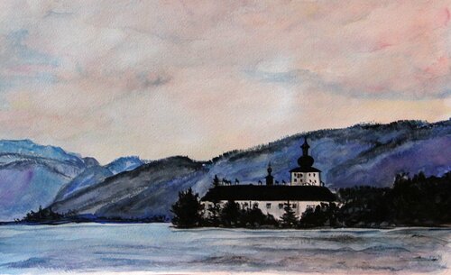 Traunsee, Gmunden, Austria by Nataliia Krykun, 紙面作品 for Sale on Singulart