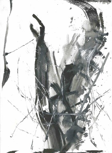 BLACK AND WHITE di Nataliia Krykun, Opera su carta in vendita su Singulart