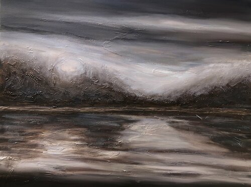BROWN SEASCAPE di Nataliia Krykun, Pittura in vendita su Singulart