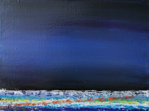 Dark blue landscape Nataliia Krykun