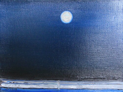 Full moon, night landscape Nataliia Krykun