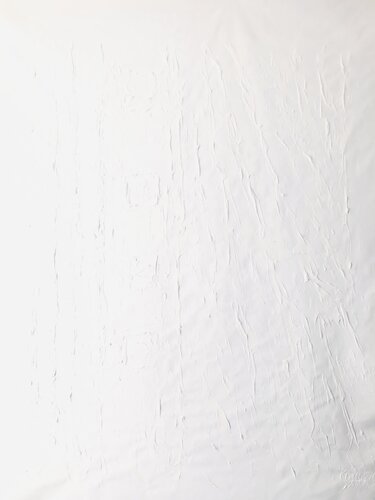 3D White abstract landscape, modern large painting di Nataliia Krykun, Pittura in vendita su Singulart