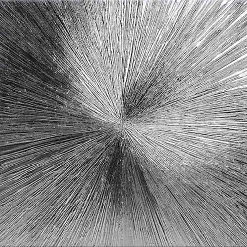 3D Silver rays - silver leaf, abstraction, minimalism Nataliia Krykun