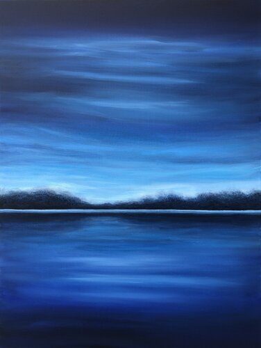 “Lake Constance Bodensee ”, blue abstract seascape von Nataliia Krykun, Malerei kaufen auf Singulart