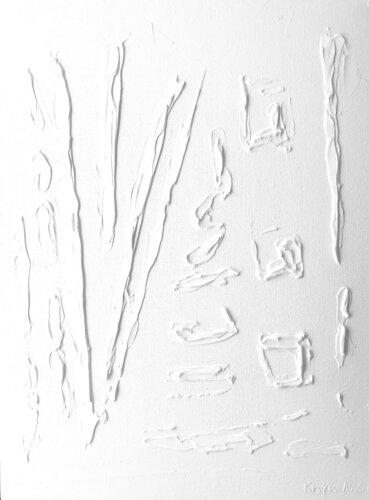 “White abstraction snow” de Nataliia Krykun, Pintura a la venta en Singulart