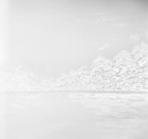 „Light water“ - 3D white texture minimalism minimalistic abstract seascape Nataliia Krykun