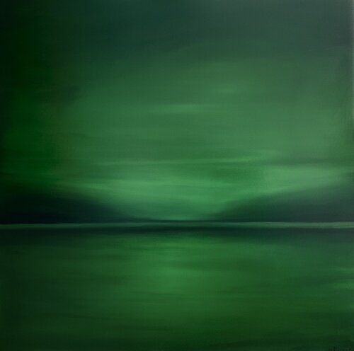 “Green seascape” de Nataliia Krykun, Pintura a la venta en Singulart