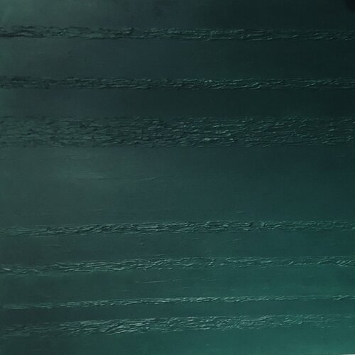 "Dark green sea waves" - 3d textured sky minimalism abstraction, von Nataliia Krykun, Malerei kaufen auf Singulart
