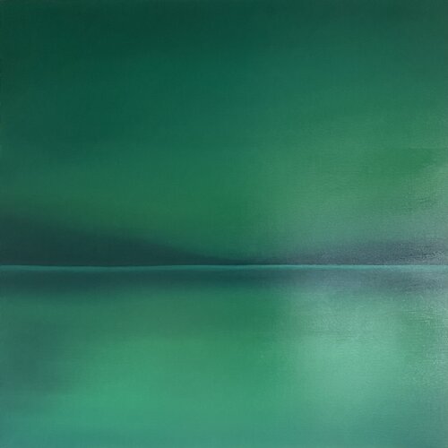 „Green water“ - minimalism sea, abstraction seascape Nataliia Krykun