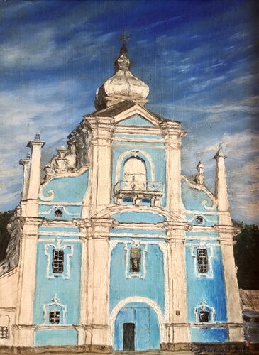 Cathedral of St. Nicholas in Kremenets di Nataliia Krykun, Pittura in vendita su Singulart