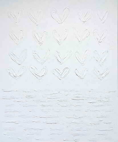 „White hearts“ de Nataliia Krykun, Pintura a la venta en Singulart