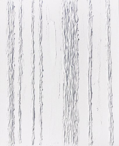 „White rays“ 3d minimalism calm modern abstraction textured van Nataliia Krykun, Schilderij te koop op Singulart