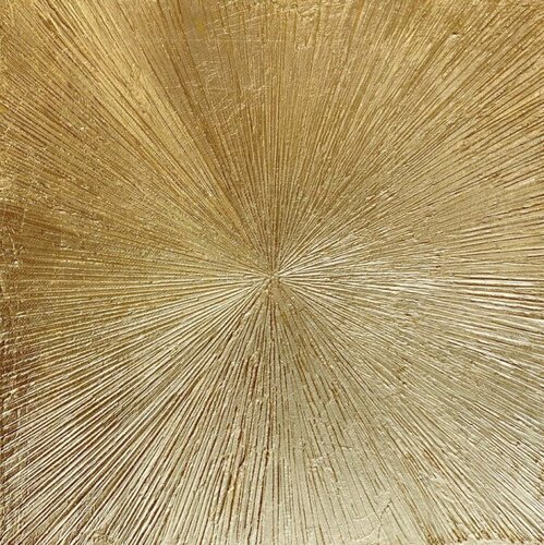 “Sunny day” - 3d gold leaf, abstraction, minimalism Nataliia Krykun