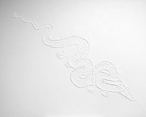 White dragon 3d de Nataliia Krykun, Pintura a la venta en Singulart