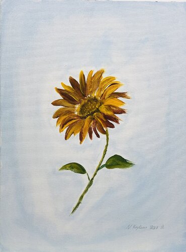 Sunflower in Air von Nataliia Krykun, Malerei kaufen auf Singulart
