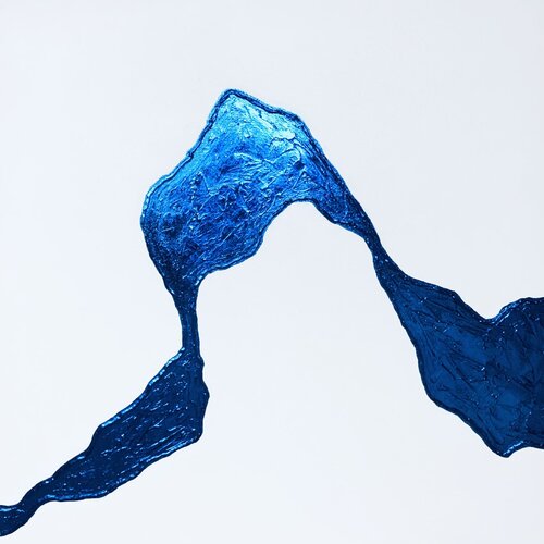 Blue ocean waves - 3D, plaster Nataliia Krykun
