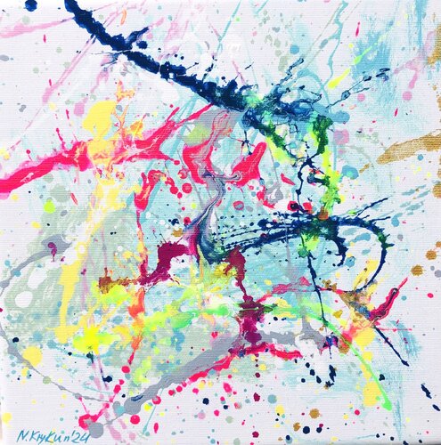 Inside You  - colorful abstraction par Nataliia Krykun, Peinture en vente sur Singulart