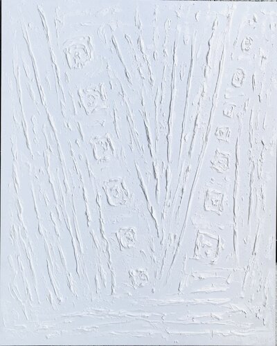 „White landscape abstract “ 3d minimalism calm modern textured van Nataliia Krykun, Schilderij te koop op Singulart