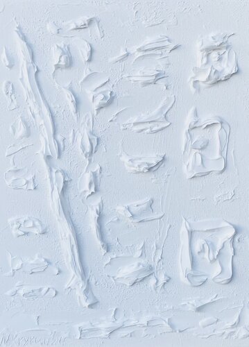 From the series “White minimalistic seascape” textured 3D di Nataliia Krykun, Pittura in vendita su Singulart