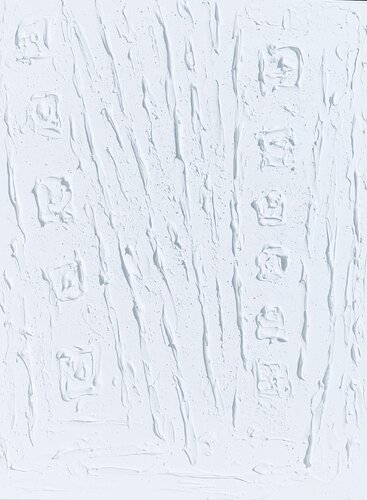 3D "Seascape white abstract" minimalism plaster textured von Nataliia Krykun, Malerei kaufen auf Singulart