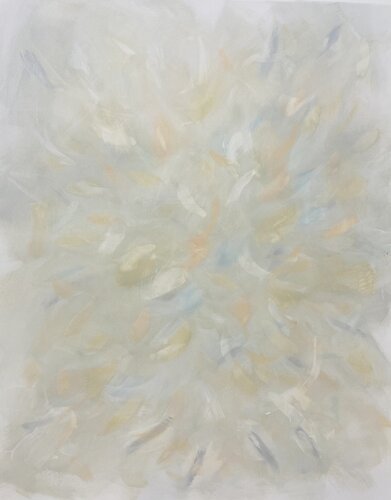 From the series „ Along the shore “ 2 - Aesthetic neutral style abstraction, minimalism par Nataliia Krykun, Peinture en vente sur Singulart