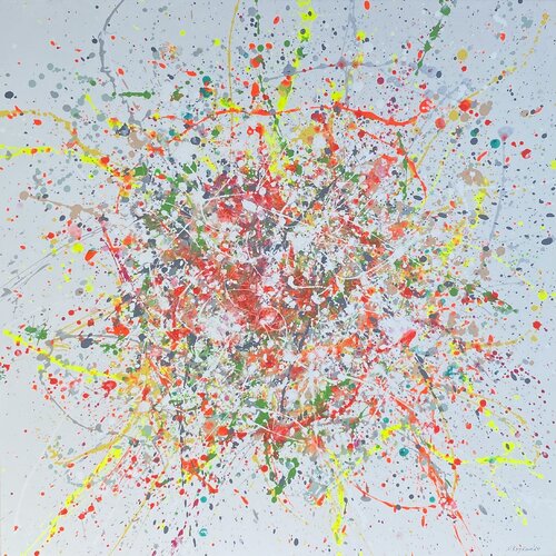 Feeling 1 - colorful abstraction von Nataliia Krykun, Malerei kaufen auf Singulart
