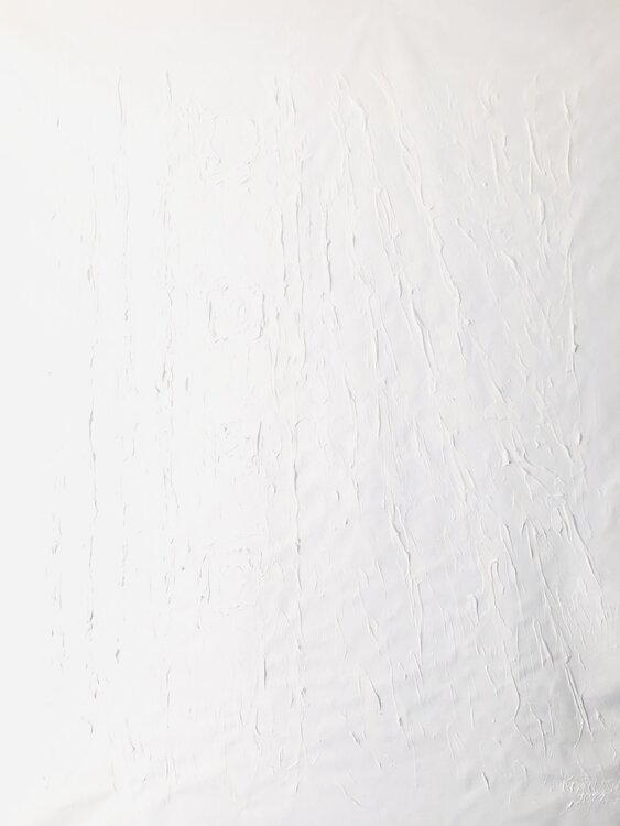 3D White abstract landscape, modern large painting Nataliia Krykun