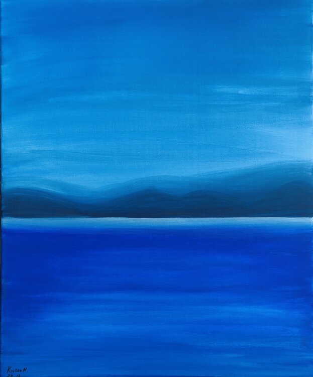 „Blue sky and water“ - seascape, Nataliia Krykun