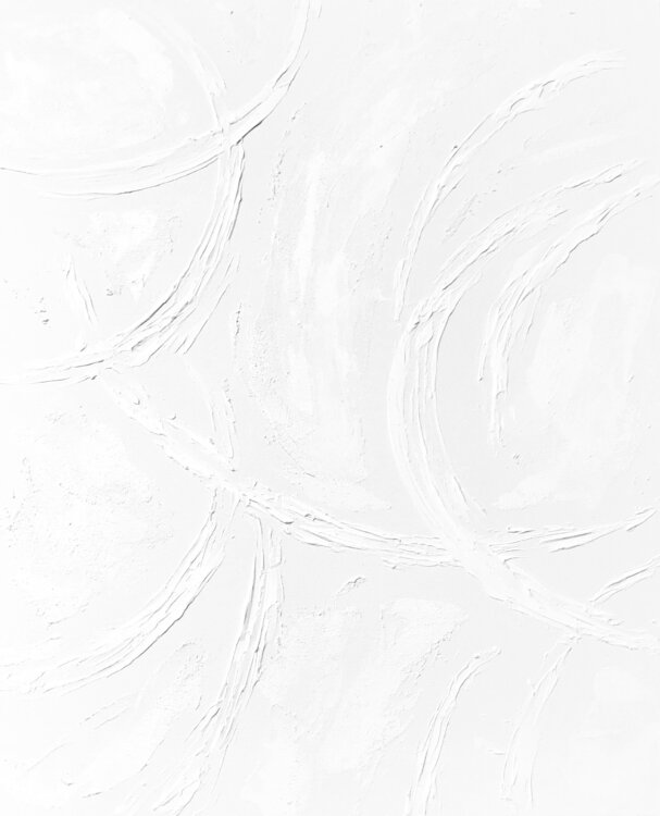"White Circles" - 3d minimalism geometric textured abstraction Nataliia Krykun