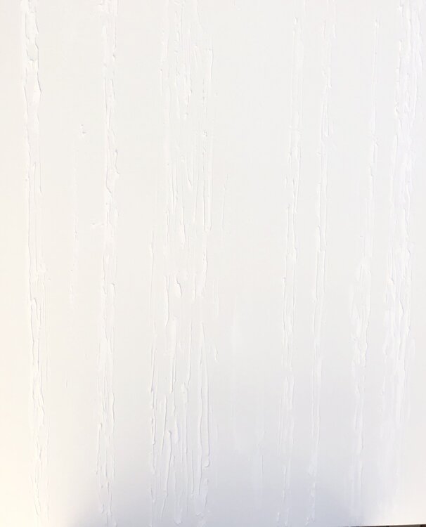 „White stripes 3d“ - minimalism geometric textured abstraction Nataliia Krykun