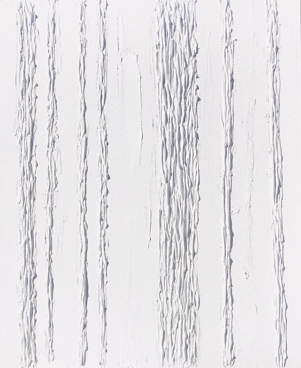 „White rays“ 3d minimalism calm modern abstraction textured Nataliia Krykun